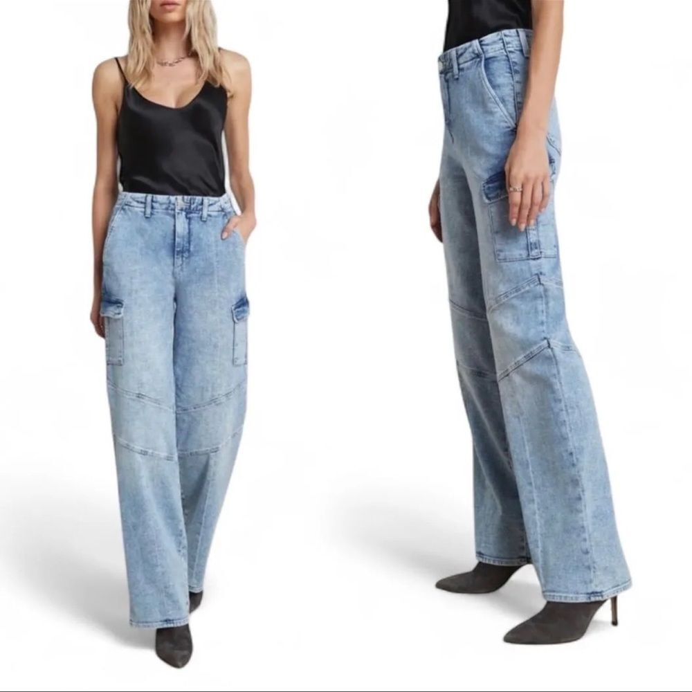 L'Agence Brooklyn High-Rise Utility Jeans Brewer NWOT Size 25 Cargo Utility